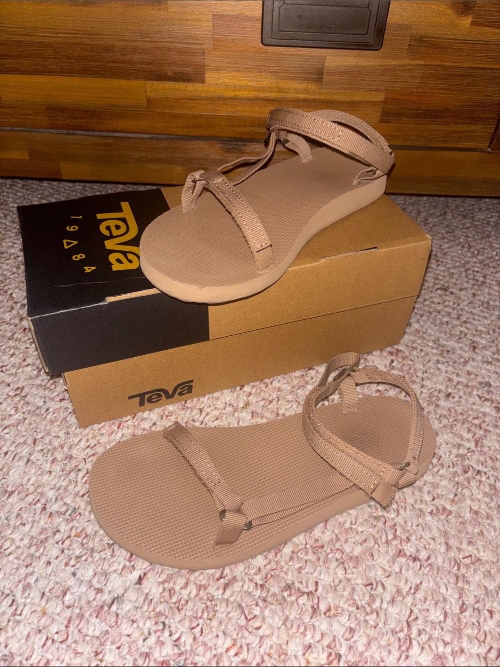 Teva Women's Tan Adjustable Strap Sandals